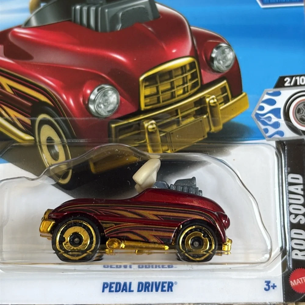 Hot Wheels Pedal Driver Toy Car Red Rod Hotwheels PedalCar Racer Mattel 🆕 2026